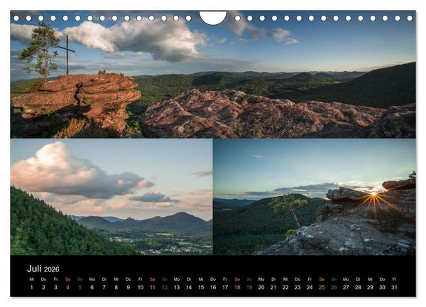 Produktbild: Atemberaubende und Emotionale Landschaften in der Pfalz (Wandkalender 2026 DIN A4 quer), CALVENDO Monatskalender