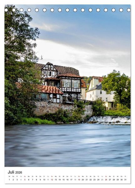 Marburg - Die Perle an der Lahn (Tischkalender 2026 DIN A5 hoch), CALVENDO Monatskalender
