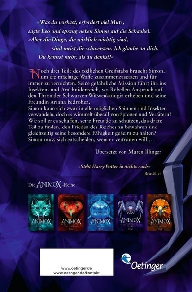 Produktbild: Animox 4. Der Biss der Schwarzen Witwe