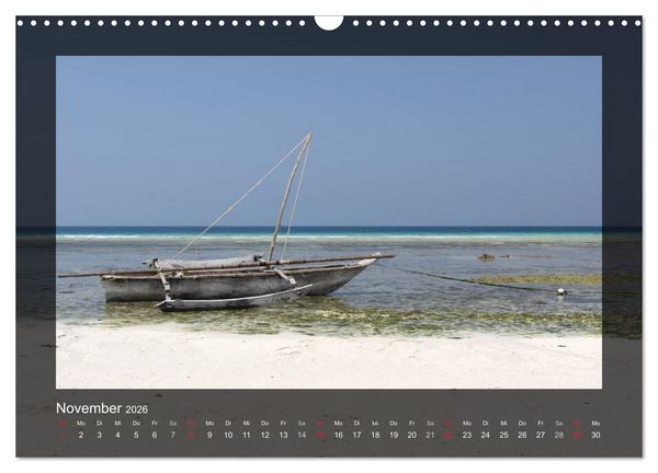 Produktbild: Sansibar (Wandkalender 2026 DIN A3 quer), CALVENDO Monatskalender