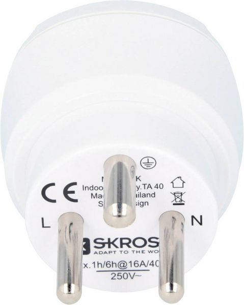 Produktbild: Skross 1.500232-E Reiseadapter CA EU to DEN