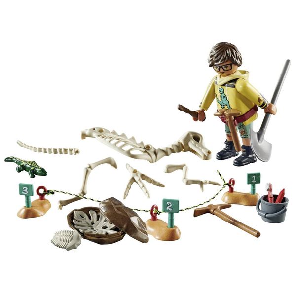 Produktbild: PLAYMOBIL 71527 Ausgrabungsst&auml;tte mit Dino-Skelett