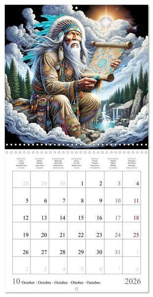 Produktbild: Sp&eacute;cialistes spirituels (Calendrier mural carr&eacute; 2026 30x30 cm) Calendrier double avec une page pour vos prises de notes