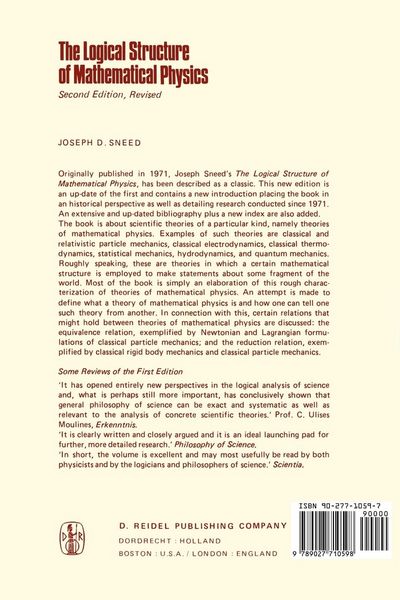 Produktbild: The Logical Structure of Mathematical Physics