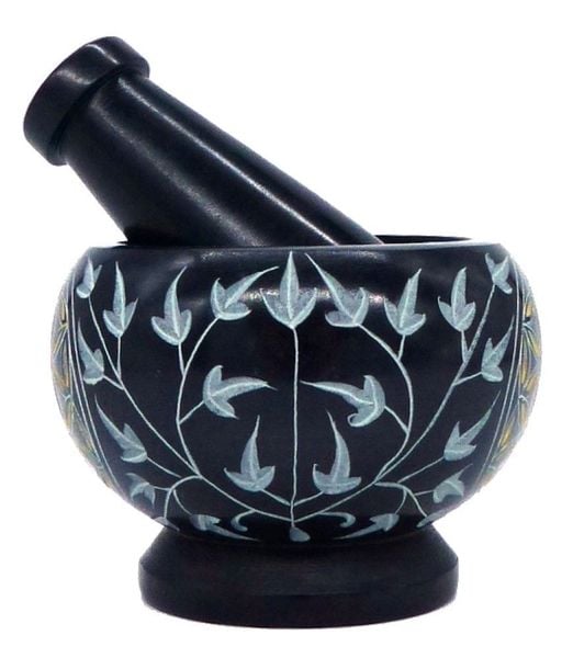 Produktbild: M&ouml;rser "Blume des Lebens" gold