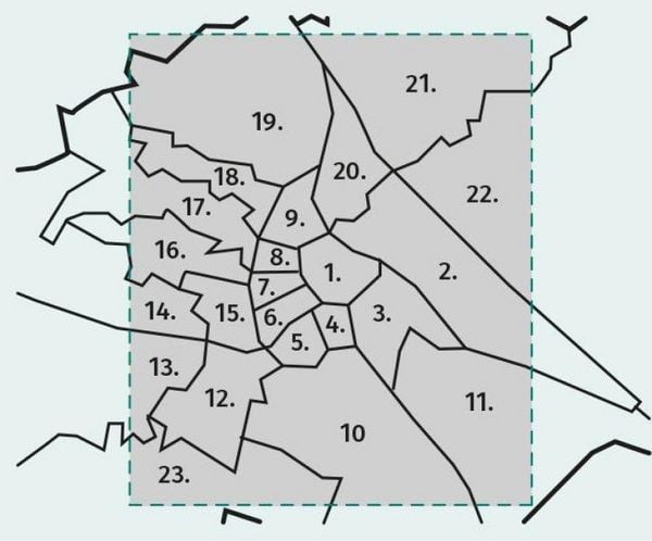 Produktbild: KOMPASS Stadtplan Wien 1:15.000