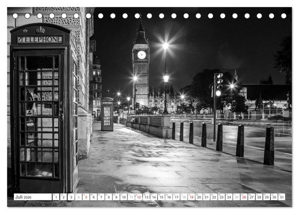 Produktbild: London Stadt an der Themse (Tischkalender 2026 DIN A5 quer), CALVENDO Monatskalender