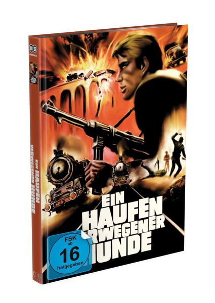 Produktbild: EIN HAUFEN VERWEGENER HUNDE (The Inglorious Bastards) - 2-Disc Mediabook - Cover D - Limited 250 Edition - Uncut -  Remastered 2K  (Blu-ray) (+ DVD)