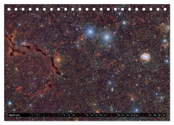 Produktbild: Deepsky XVIII (Tischkalender 2026 DIN A5 quer), CALVENDO Monatskalender