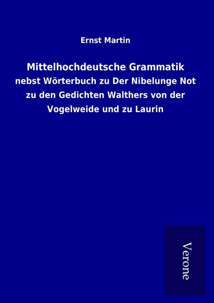 Produktbild: Mittelhochdeutsche Grammatik