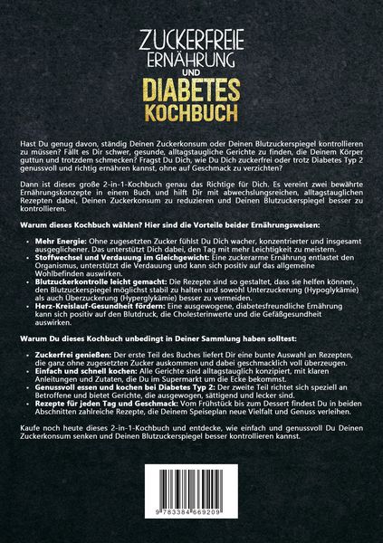 Produktbild: Zuckerfreie Ern&auml;hrung und Diabetes Kochbuch