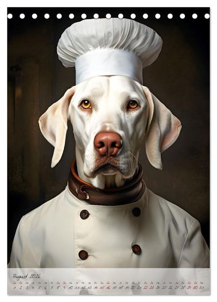 Produktbild: CHARAKTIERE Hunde mit Profil (Tischkalender 2026 DIN A5 hoch), CALVENDO Monatskalender