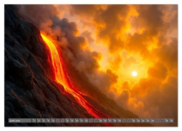 Produktbild: Faszinierende Lavastr&ouml;me (Wandkalender 2026 DIN A3 quer), CALVENDO Monatskalender