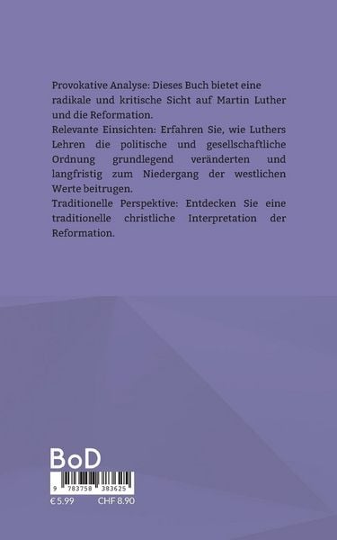 Produktbild: Martin Luther und die Zerst&ouml;rung des Abendlandes