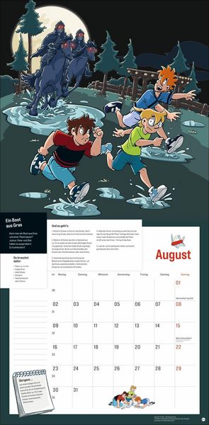Produktbild: Die drei ??? Kids Broschurkalender 2027