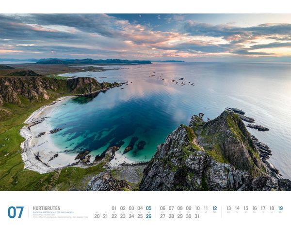 Produktbild: Hurtigruten Kalender 2026 | Unterwegs zwischen Bergen und Kirkenes