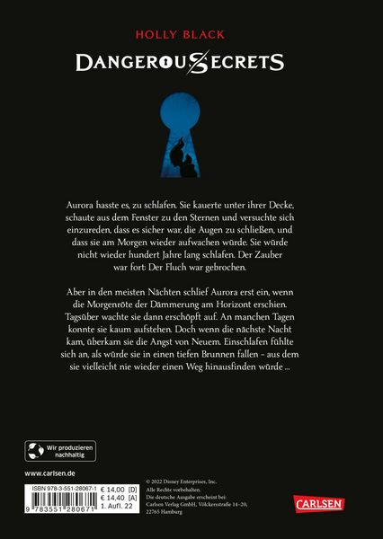 Produktbild: Disney &ndash; Dangerous Secrets 3: Aurora und DER DUNKLE SCHLAF (Maleficent)