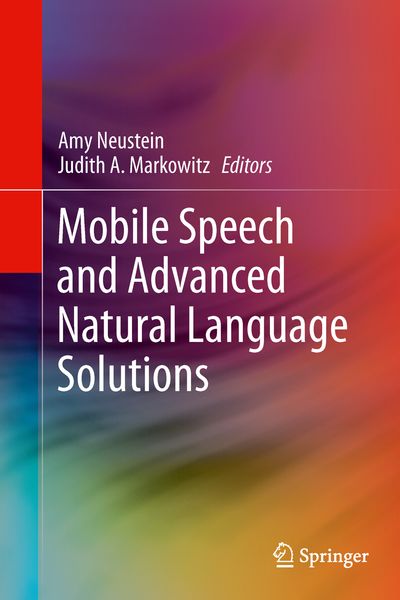 Produktbild: Mobile Speech and Advanced Natural Language Solutions