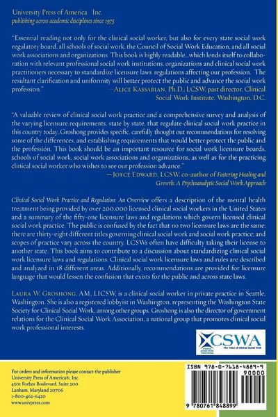 Produktbild: Clinical Social Work Practice and Regulation