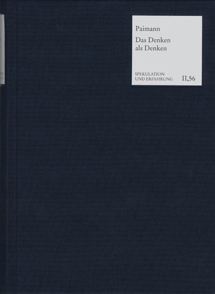 Produktbild: Das Denken als Denken