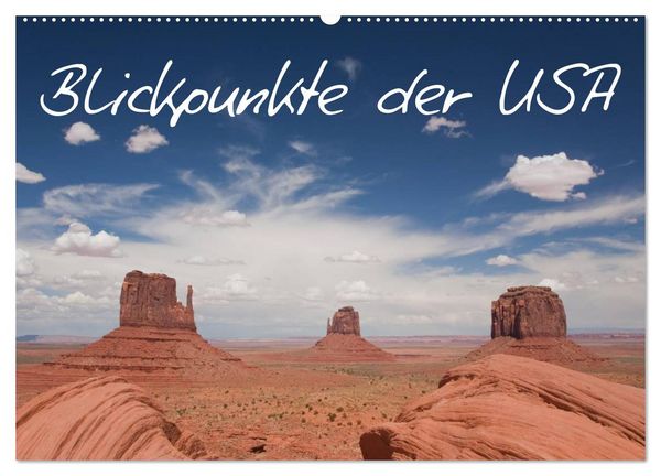 Produktbild: Blickpunkte der USA (Wandkalender 2026 DIN A2 quer), CALVENDO Monatskalender