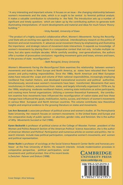Produktbild: Women's Movements Facing the Reconfigured State