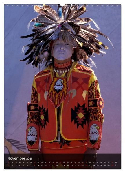 Produktbild: Indianer, Portrait Collection 1 (Wandkalender 2026 DIN A2 hoch), CALVENDO Monatskalender