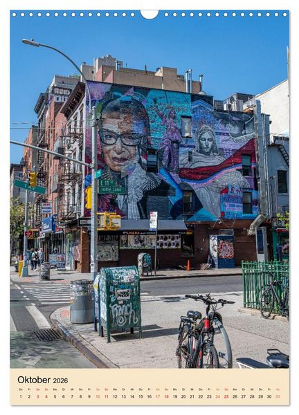 Produktbild: Walls of New York &ndash; Street Art in Farbe (Wandkalender 2026 DIN A3 hoch), CALVENDO Monatskalender