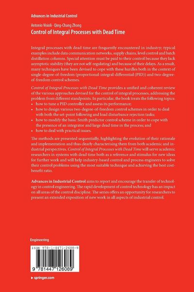 Produktbild: Control of Integral Processes with Dead Time