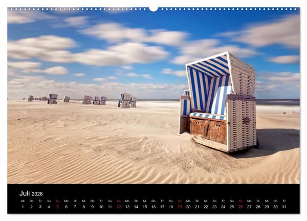 Produktbild: SYLT hinter den D&uuml;nen (Wandkalender 2026 DIN A2 quer), CALVENDO Monatskalender
