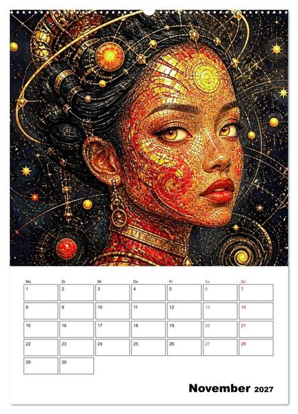 Produktbild: Mystische Gesichter der Unendlichkeit (hochwertiger Premium Wandkalender 2027 DIN A2 hoch), Kunstdruck in Hochglanz