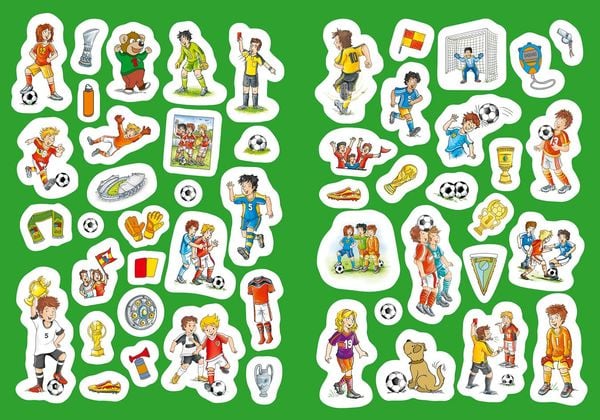 Produktbild: Fu&szlig;ball. Buntes Sticker-Malbuch