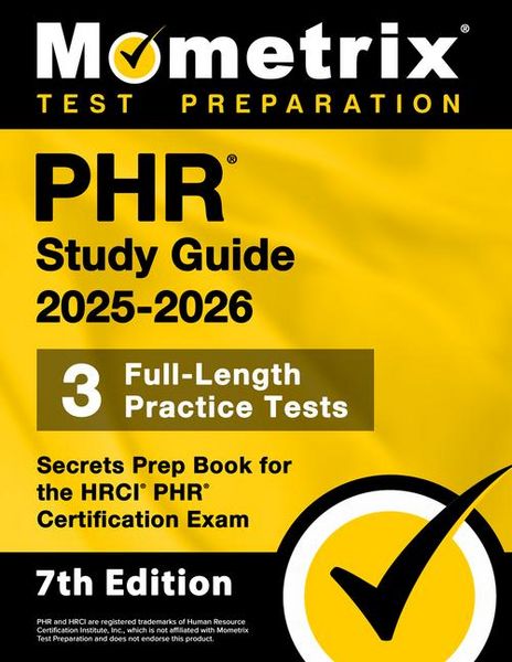 Produktbild: Phr Study Guide 2025-2026 - 3 Full-Length Practice Tests, Secrets Prep Book for the Hrci Phr Certification Exam
