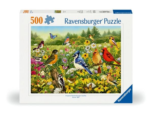 Produktbild: Erwachsenenpuzzle 500 Teile - Vogelwiese