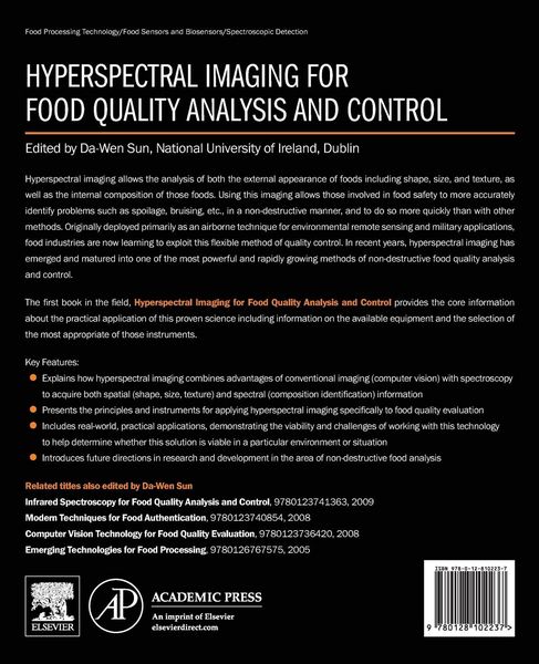 Produktbild: Hyperspectral Imaging for Food Quality Analysis and Control