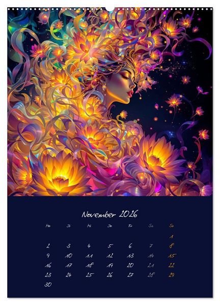 Produktbild: Ikebana des Lichts (Wandkalender 2026 DIN A2 hoch), CALVENDO Monatskalender