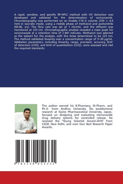 Produktbild: Method Development and Validation for Voriconazole Estimation