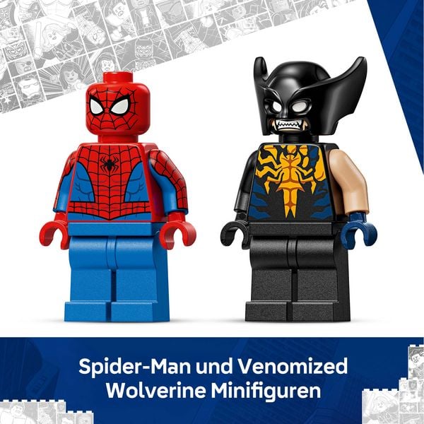 Produktbild: LEGO 76336 Marvel Spider-Man Auto vs. Venomized Wolverine, Spielzeug