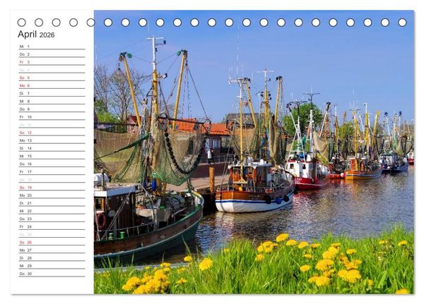 Produktbild: Ostfriesland - zwischen Watt und Moor (Tischkalender 2026 DIN A5 quer), CALVENDO Monatskalender