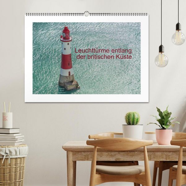 Produktbild: Leuchtt&uuml;rme entlang der britischen K&uuml;ste (Wandkalender 2026 DIN A2 quer), CALVENDO Monatskalender