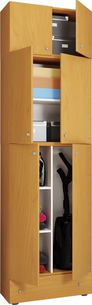 Produktbild: Holz Besenschrank Staubsauger Putzschrank Lona SA