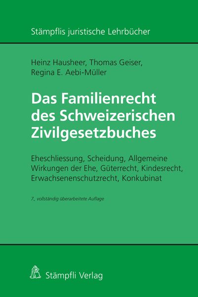 Produktbild: Das Familienrecht des Schweizerischen Zivilgesetzbuches