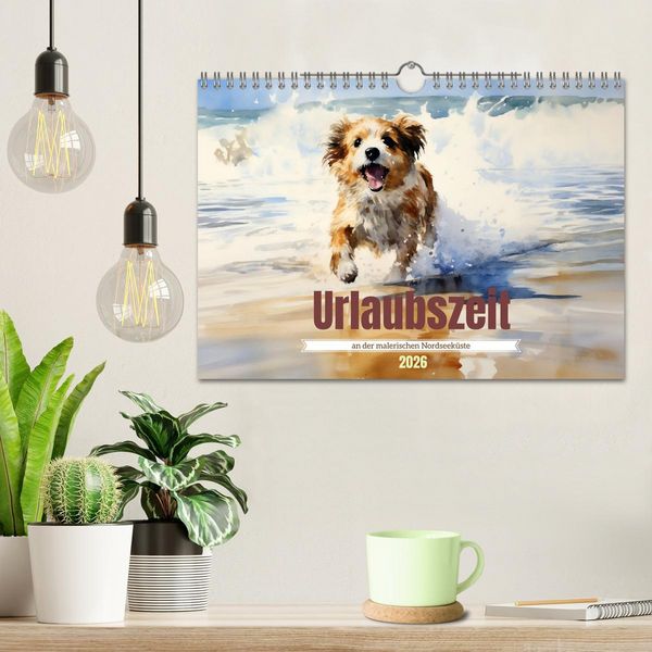 Produktbild: Urlaubszeit an der malerischen Nordseek&uuml;ste (Wandkalender 2026 DIN A4 quer), CALVENDO Monatskalender