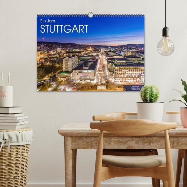 Produktbild: Ein Jahr STUTTGART (Wandkalender 2026 DIN A3 quer), CALVENDO Monatskalender