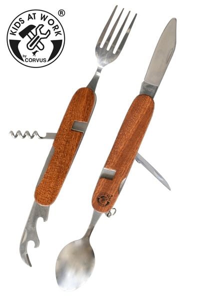 Produktbild: Besteck Unterwegs Holzgriff