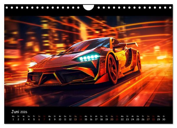 Produktbild: Im Rausch der Geschwindigkeit (Wandkalender 2026 DIN A4 quer), CALVENDO Monatskalender
