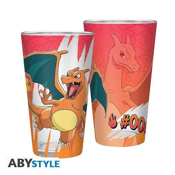 Produktbild: POKEMON - Large Glass Premium - 400ml - Charizard