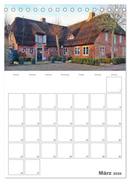 Produktbild: F&ouml;hr &hellip; verliebt in die Insel (Tischkalender 2026 DIN A5 hoch), CALVENDO Monatskalender
