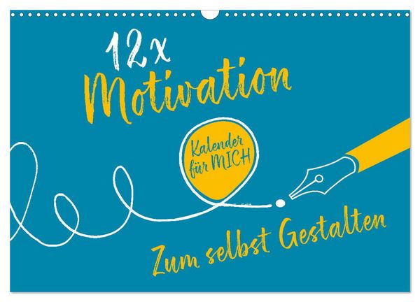 Produktbild: 12 x Motivation - Bastelkalender (Wandkalender 2026 DIN A3 quer), CALVENDO Monatskalender