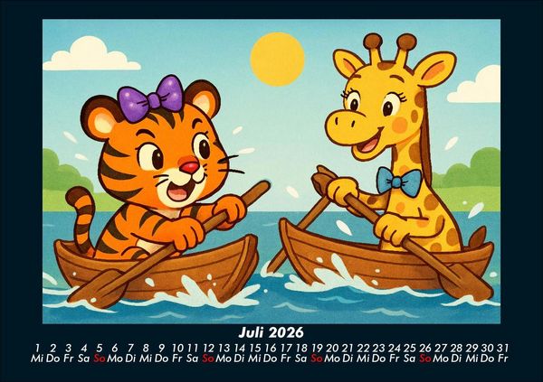 Produktbild: Tina & Nala bei den Olympischen Spielen 2026 Fotokalender DIN A5